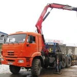 Фото №3 Вездеход Камаз длинномер с краном манипулятором