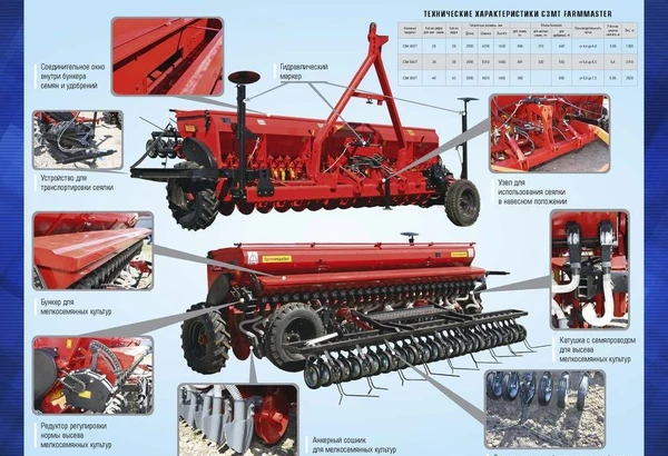 Фото Сеялки зерновые, зернотравяные, овощные, пропашные