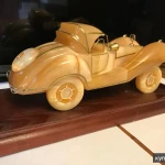 Фото №4 Сувенирное изделие "Автомобиль Мерседес" из натурального камня Селенит