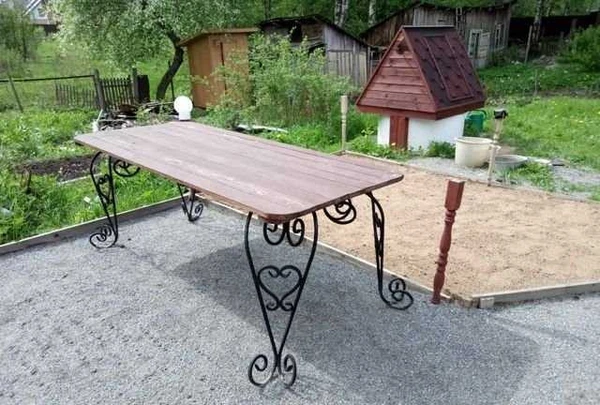 Фото Стол кованый Лофт