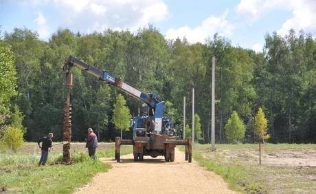 Фото Строительство сетей и Установка опор лэп