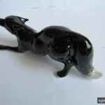 Фото №2 Лиса рыжая полярная чернобурая фигурка фарфор,новая