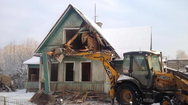 Фото демонтаж домов и строений