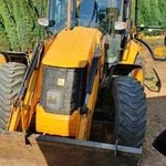 Аренда экскаватора погрузчика JCB 5CX ямобур, моло