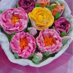 Фото №8 Зефир:букеты цветов из зефира ручной работы