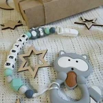 Именной держатель для соски или грызунка