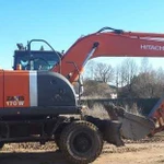 Аренда услуги экскаватор колесны Hitachi ZX 170