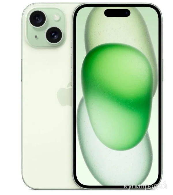 Фото Apple Смартфон iPhone 15 eSIM+SIM 6/128 ГБ, зеленый новинка