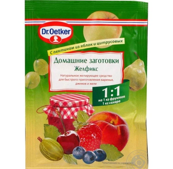 Фото Желфикс "Домашние заготовки" Dr.Oetker 1:1, 20 г.