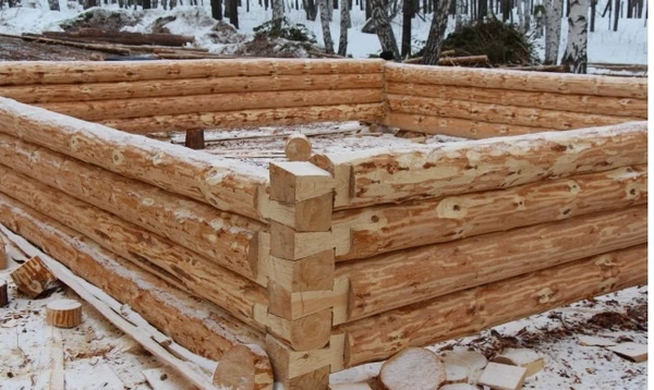 Фото Срубы 5х6 6х6 6х7 6х8 6х9 6х10 7х8 7х9 7х10 8х8 8х9 8х10 9х9 из сосны для дома в Уфе.