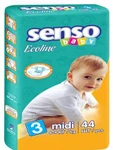 фото Подгузники д-детей SENSO BABY Ecoline B3 с крем.-бальзам