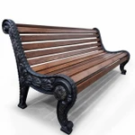 Фото №2 Скамейка чугунная «ГОРОД» (1,2м (109 кг.))