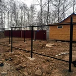Фото №4 Строим заборы из профнастила с калиткой и воротами