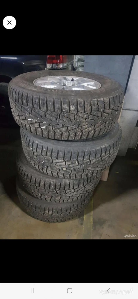 Фото Шины Nokian Hakapellitta 7 SUV 285/65R17 с дисками. Б.у.
