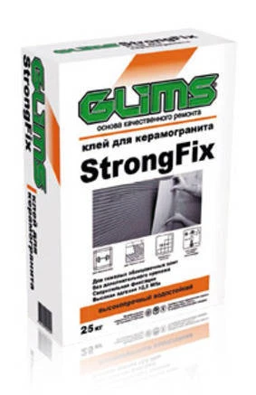 Фото Клей для керамогранита GLIMS StrongFix