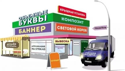 Фото Реклама. Внутренняя и наружная