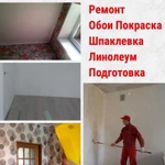 Ремонт. Подготовка. Покраска. Обои. свободны