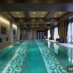 фото Панно из мраморной и стеклянной мозаики