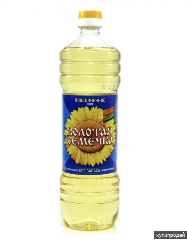 Фото Масло растительное Золотая Семечка 1л