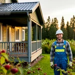 фото Каркасные веранды и пристройки к дачному дому на Барковке в Пензе
