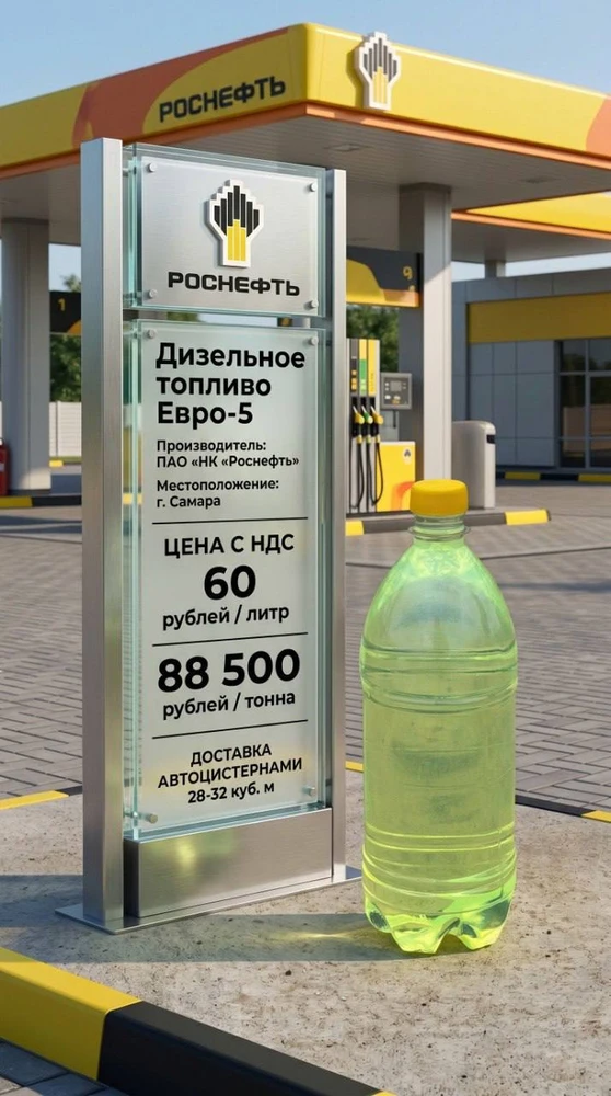 Фото Дизельное топливо, ДТ евро 5