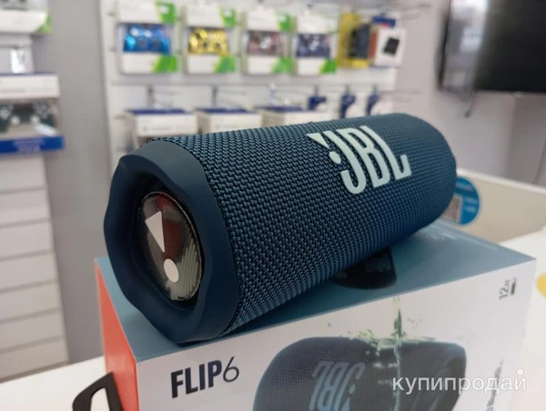 Фото Колонка JBL Flip 6 Синяя (Новая) аналог