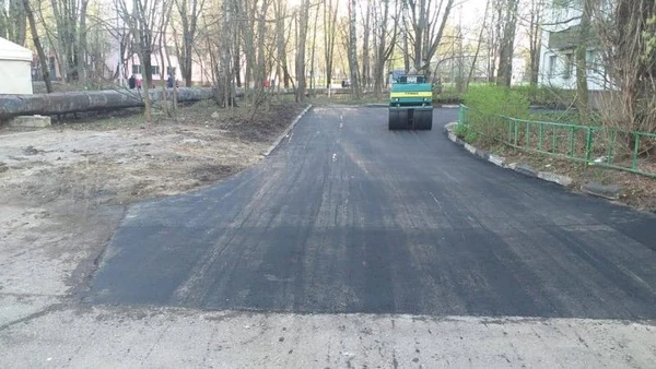 Фото Укладка асфальта, асфальтировка