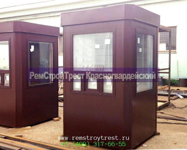 Фото Будка для поста охраны восьмигранной формы, новая