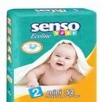 Фото Подгузники д-детей SENSO BABY Ecoline B2 с крем.-бальзам