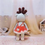 Фото №3 Мягкая игрушка оленёнок Оленька, ручная работа