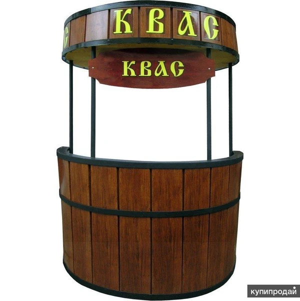 Фото Изготавливаем торговый круглый киоск-бочка