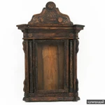 Фото №2 Старинный резной киот для иконы, украшенный колоннами. Русский Север, XIX век.