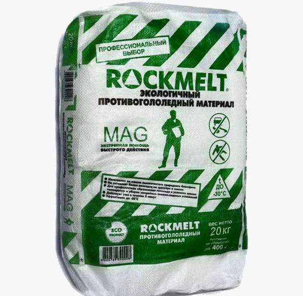 Фото Противогололедный материал Рокмелт (Rockmelt) MAG, мешок 20к