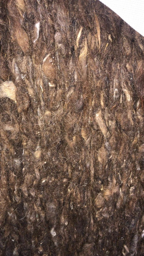 Фото Шерсть мытая полугрубая цветная темная