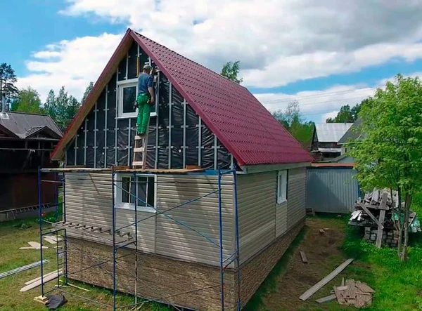 Фото Фасадные работы, монтаж сайдинга, утепление стен