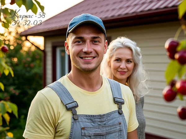 Фото Дачные домики Каркас-58 в СНТ Малиновка, в Пензе под ключ