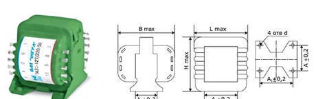 Фото Малогабаритные трансформаторы питания типа ТН