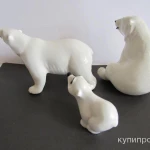 Фото №2 Три медведя статуэтка фарфор новые