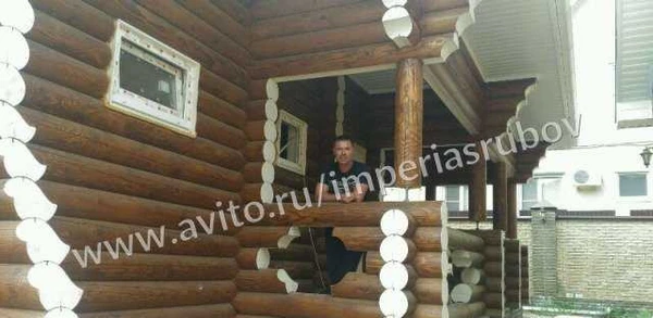 Фото Строительство срубов домов, бань, беседок из бревн