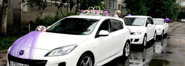 Фото Свадебные украшения на автомобиль, машину