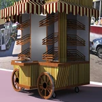 Фото №4 Телега - киоска для продажи фрукты - овощи