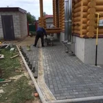 Фото №4 Укладка тротуарной плитки, строительные работы