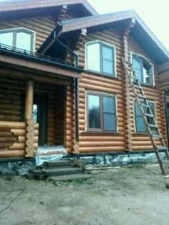 Фото Шлифовка срубов