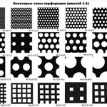 фото Перфорированный лист квадратные отверстия (Qg)