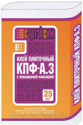 Фото Клей плиточный КПФ-А3 с повышенной фиксацией (25кг)