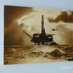фото Картина нефтью "Буровая платформа"