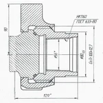 Фото №4 Цена производителя Сертификат - Заглушки БРС АСК 2АУ.21.100 гнездо конус 09Г2С БРС-2 НКТ-60 с заглушкой купить БРС-50 заглушка цена