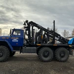 Фото №5 Лесовоз Урал с манипулятором и прицепом роспуском