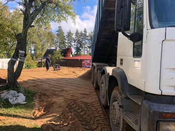 Фото Песок гравий щебень пгс