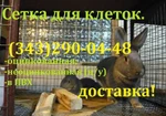 фото Сетка сварная оцинкованная для клеток 10х10х1,2